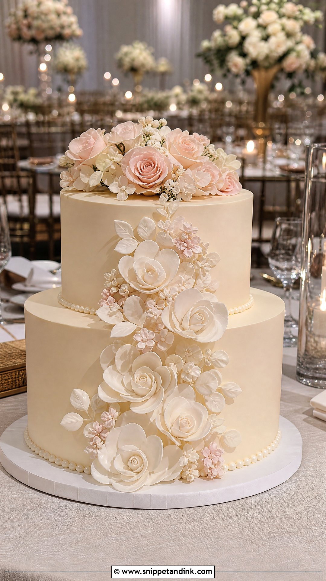 Oval Wedding Cake - Snippet and Ink - 20 Wedding Cake Inspo