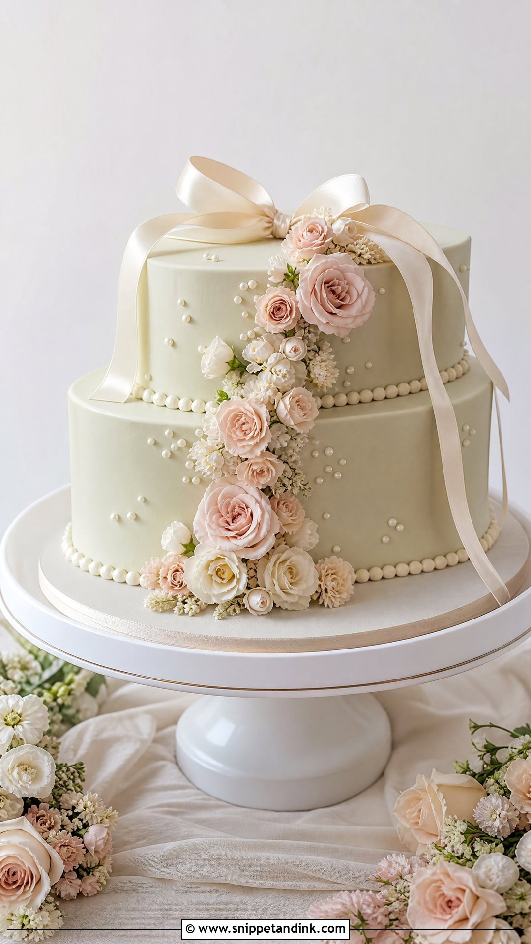 Oval Wedding Cake - Snippet and Ink - 25 Trending Wedding Cakes