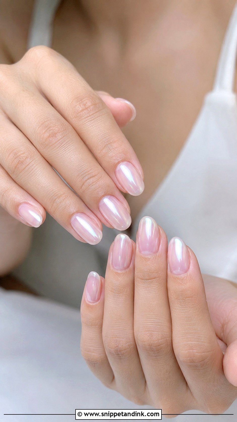 Oval Wedding Nails - Snippet and Ink - 30 Elegant Nail Art Wedding Ideas