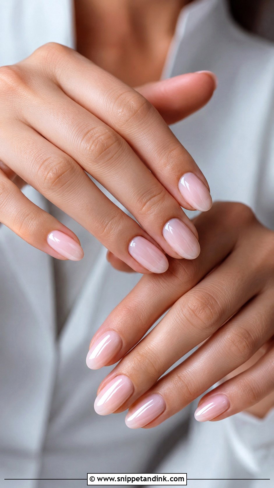 Oval Wedding Nails - Snippet and Ink - 30 Simple Wedding Nails
