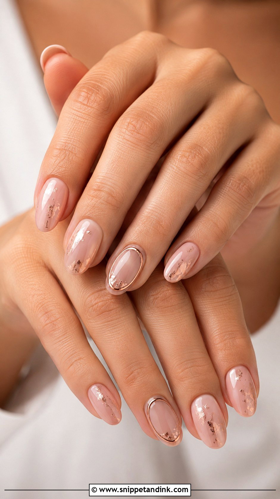 Oval Wedding Ring Nails - Snippet and Ink - 20 Wedding Ring Nails