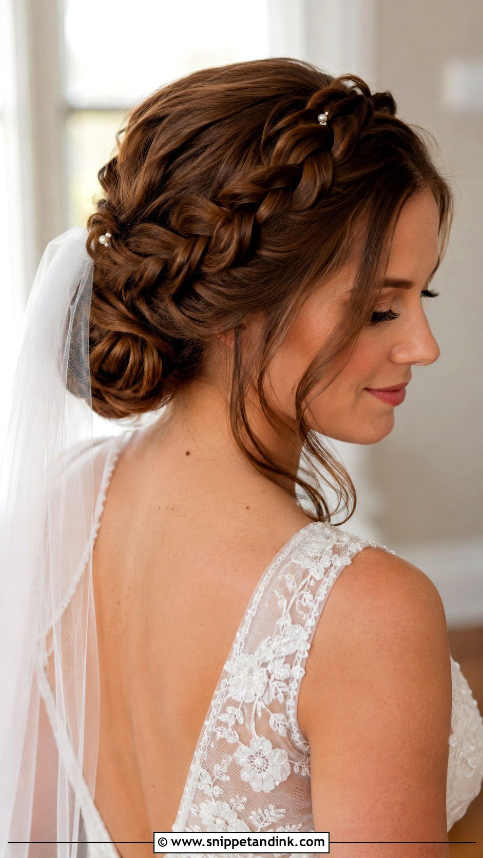 Padme Wedding Crown Braid - Snippet and Ink - 15 Padme Wedding Hair Ideas