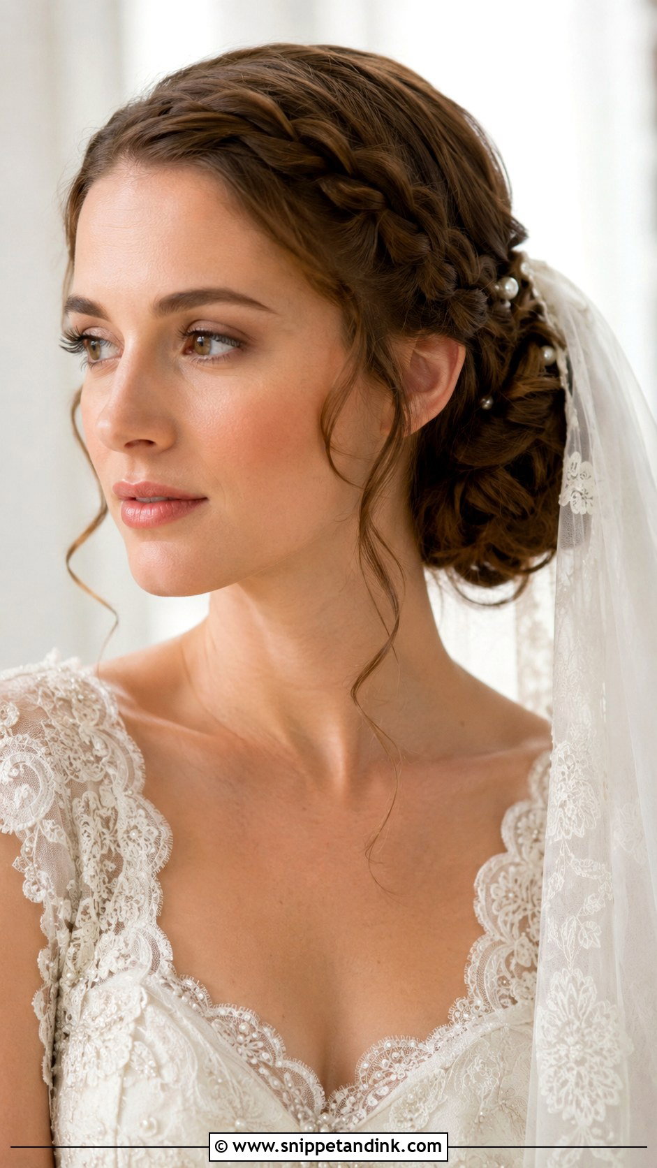 Padme Wedding Side Braid Updo - Snippet and Ink - 15 Padme Wedding Hair Ideas