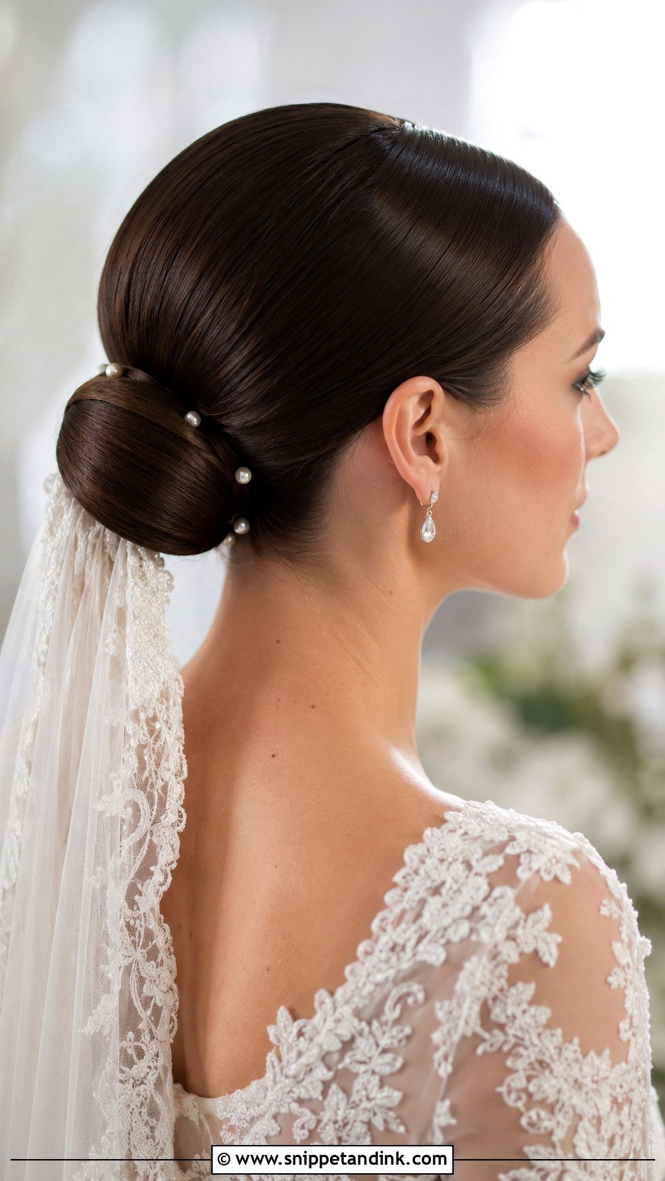 Padme Wedding Sleek Bun - Snippet and Ink - 15 Padme Wedding Hair Ideas