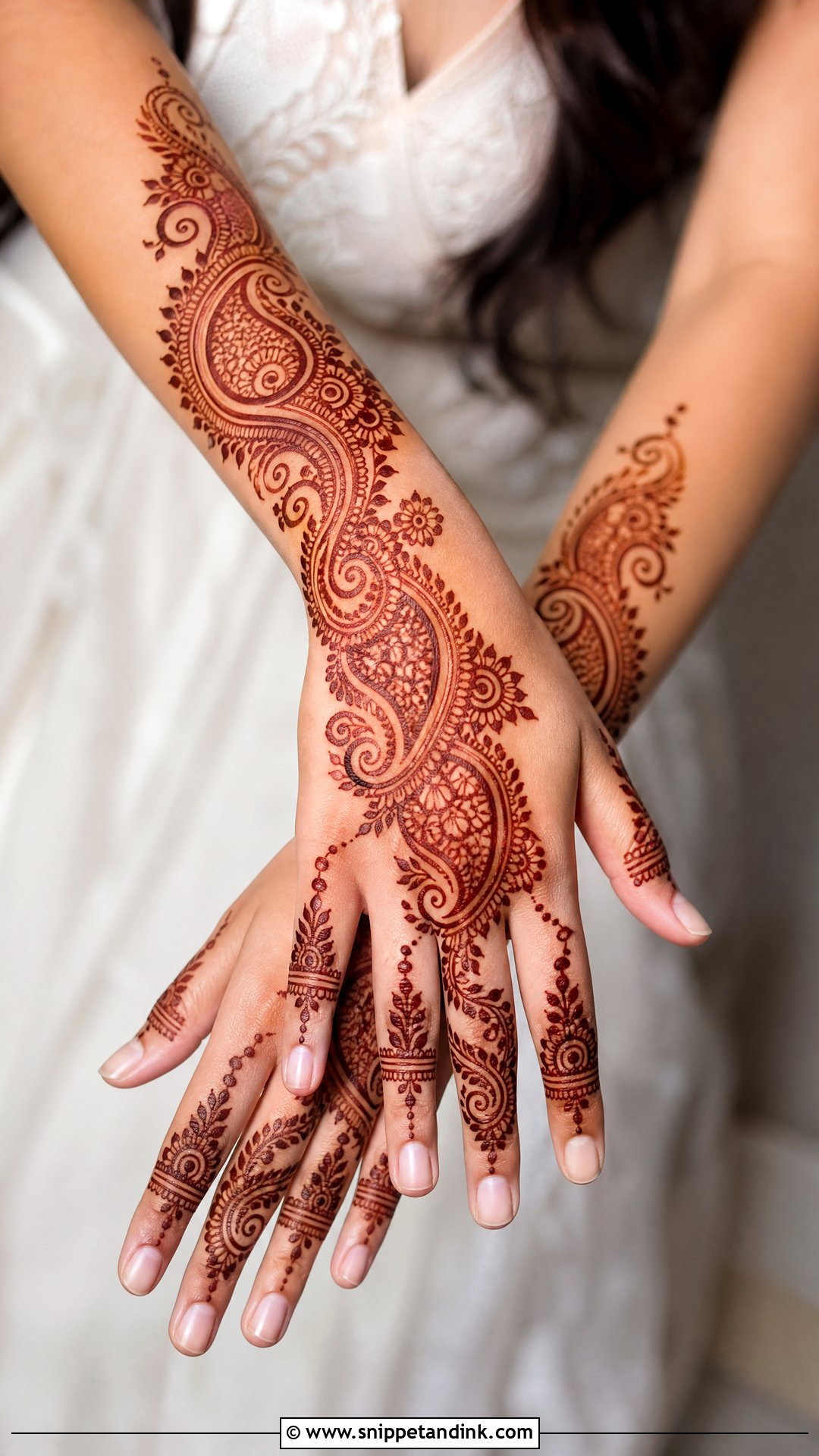 Paisley Back Hand Mehndi Design - Snippet and Ink - 35 Stylish Back Hand Mehndi Designs