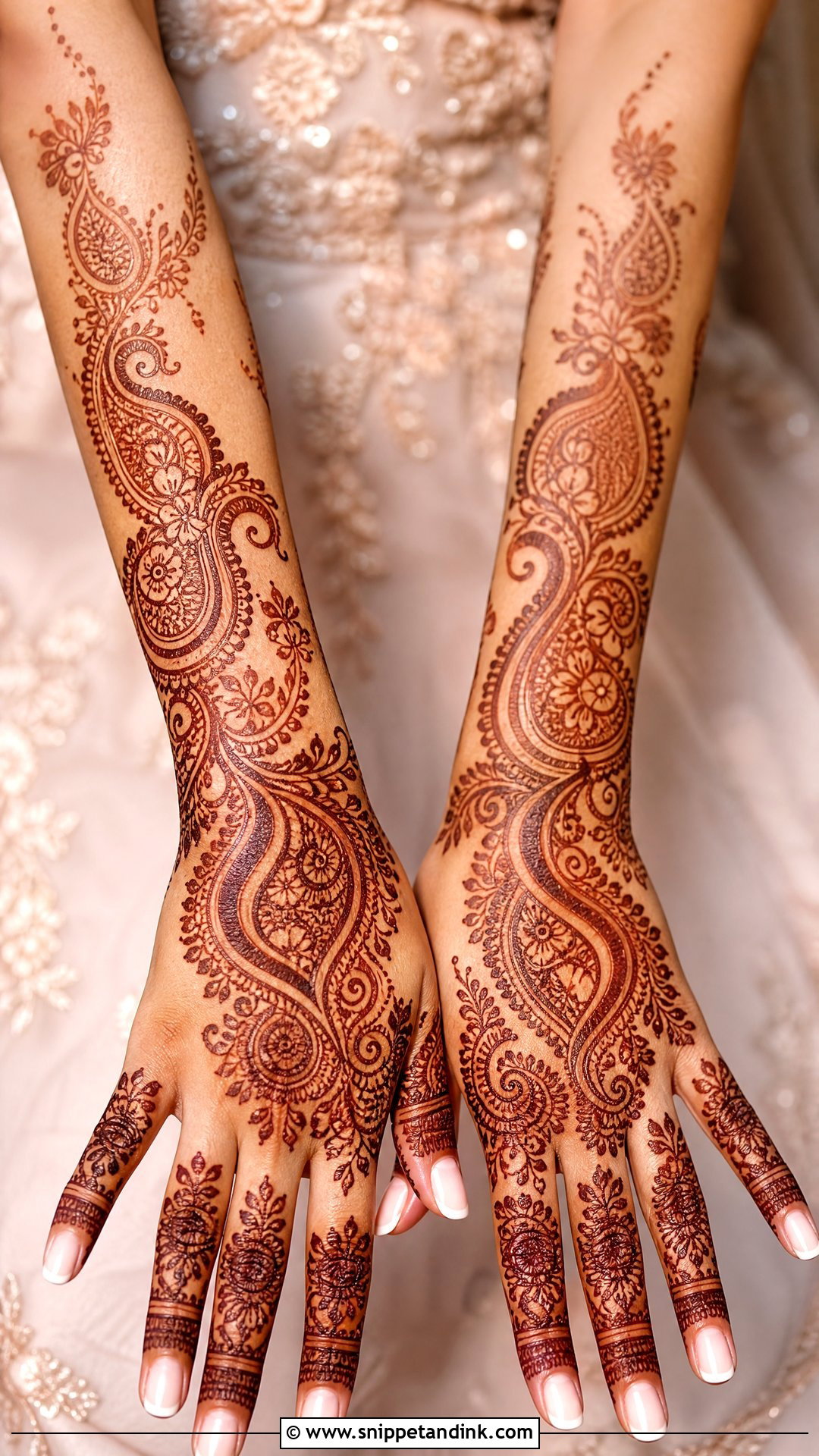 Paisley Bridal Mehndi Back Hand - Snippet and Ink - 25 Bridal Mehndi Designs Back Hands