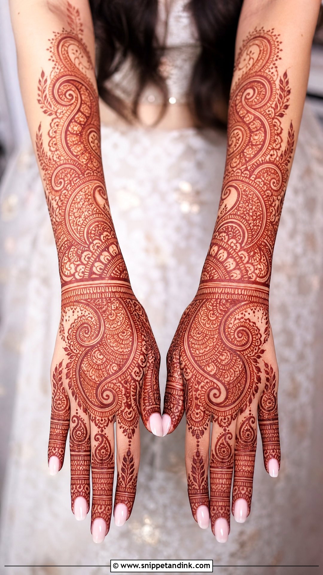 Paisley Bridal Mehndi Back Side - Snippet and Ink - 25 Bridal Mehndi Designs Back Side