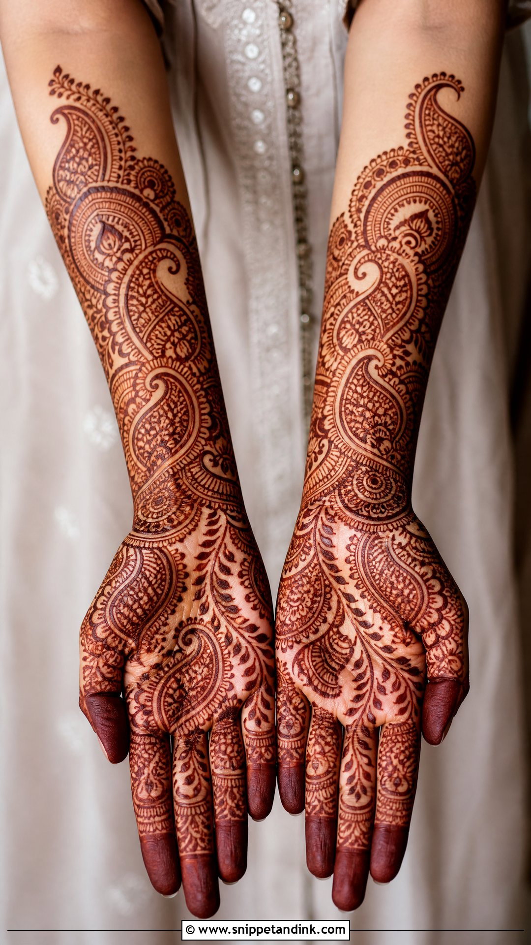 Paisley Bridal Mehndi Design - Snippet and Ink - 25 Traditional Indian Bridal Mehndi Designs
