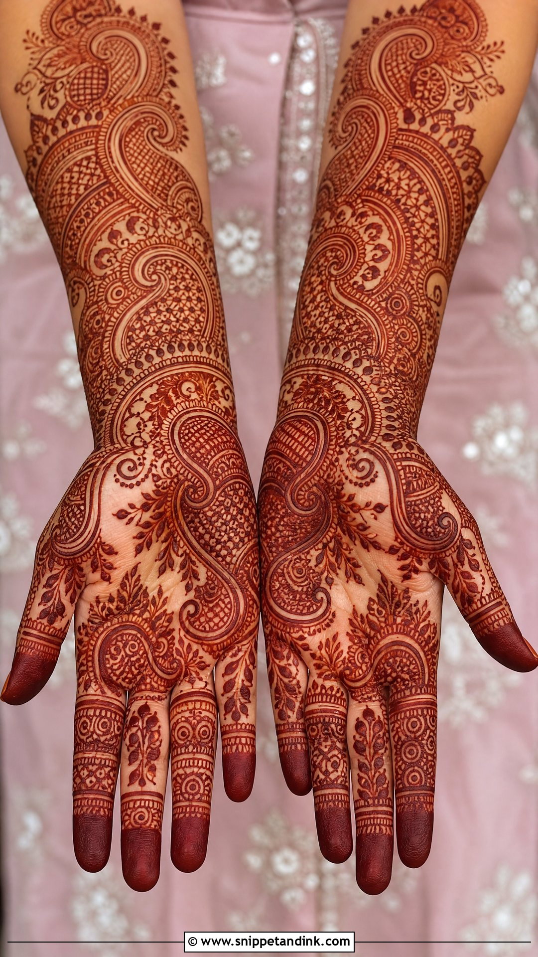 Paisley Bridal Mehndi Design - Snippet and Ink - 30 Unique Bridal Mehndi Designs 2025