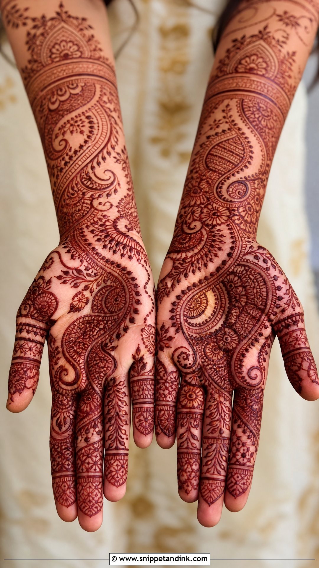 Paisley Bridal Mehndi Design - Snippet and Ink - 20 Indian Wedding Mehndi Designs