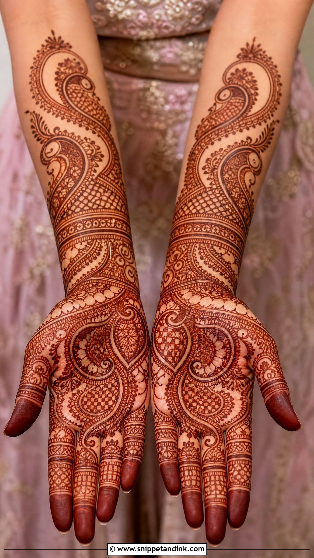Paisley Bridal Mehndi Design - Snippet and Ink - 20 Bridal Mehndi Latest Design Ideas