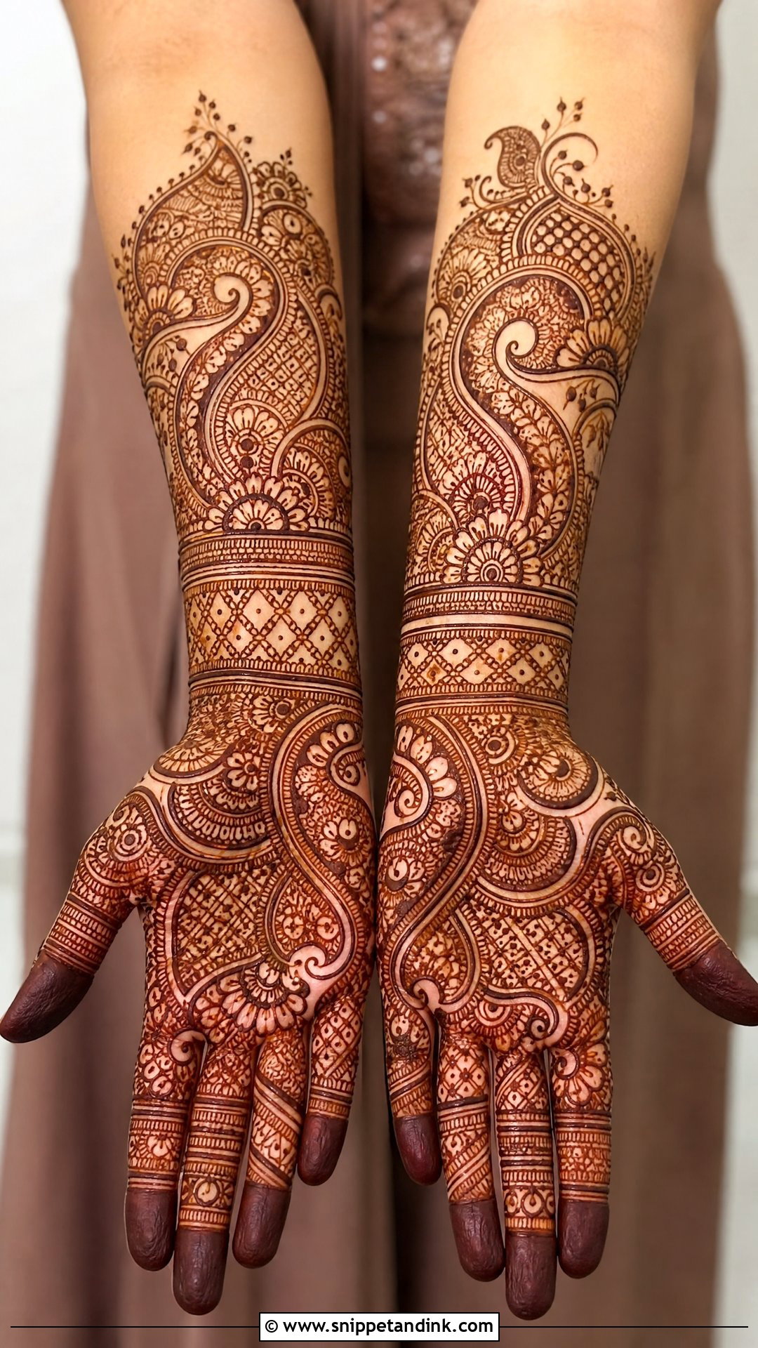 Paisley Bridal Mehndi Full Hands - Snippet and Ink - 20 Bridal Mehndi Designs Full Hands