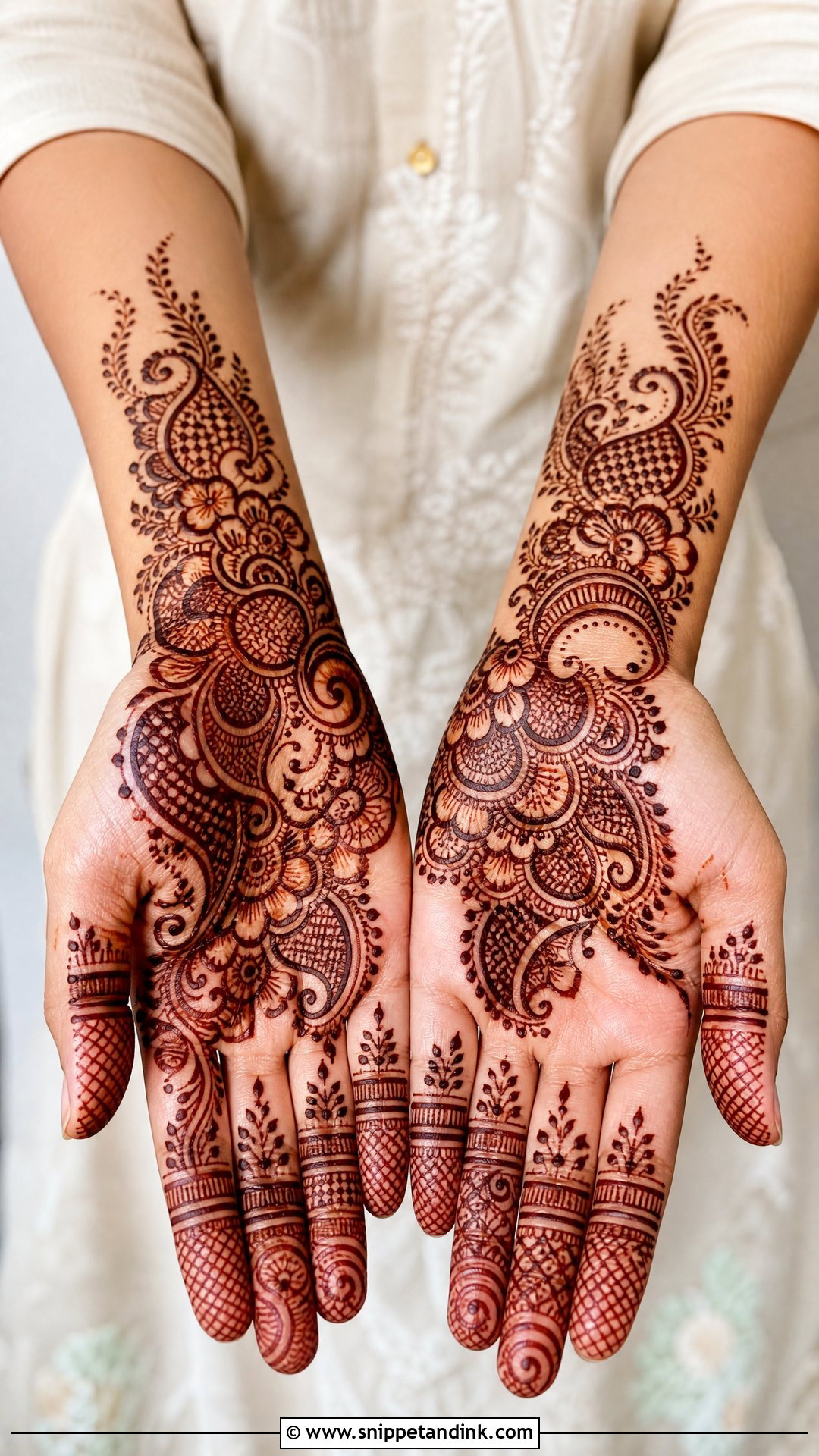 Paisley Bunches Mehndi Design - Snippet and Ink - 25 Bunches Mehndi Design Ideas