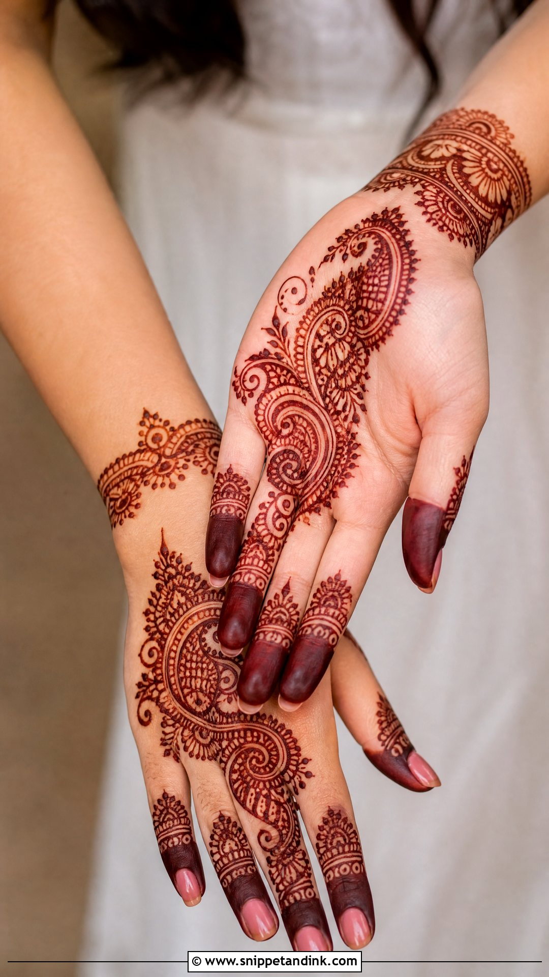 Paisley Engagement Mehendi Design - Snippet and Ink - 30 Engagement Mehendi Design Hands Ideas