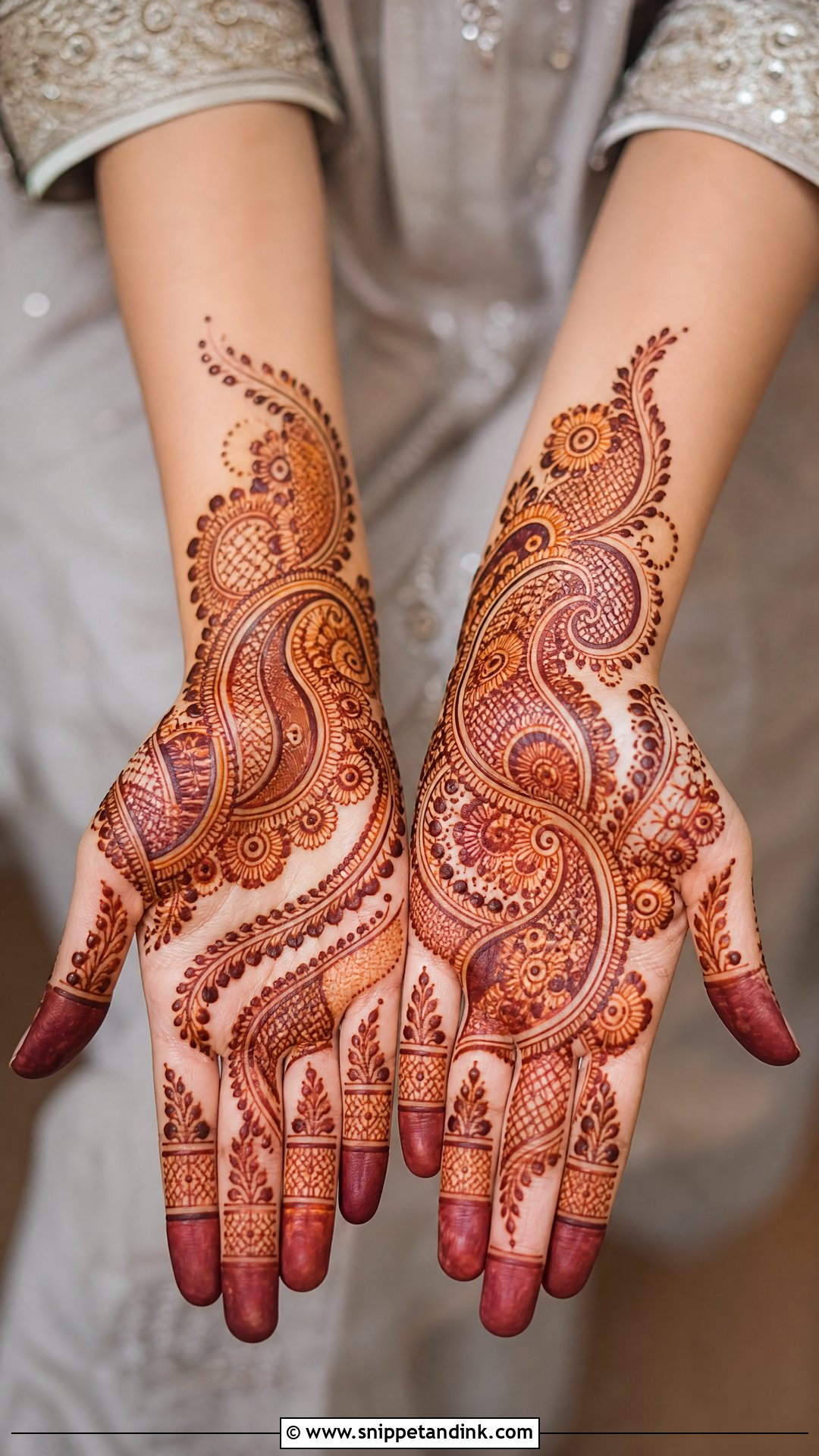 Paisley Engagement Mehndi Design - Snippet and Ink - 20 Unique Engagement Mehndi Designs for Bride