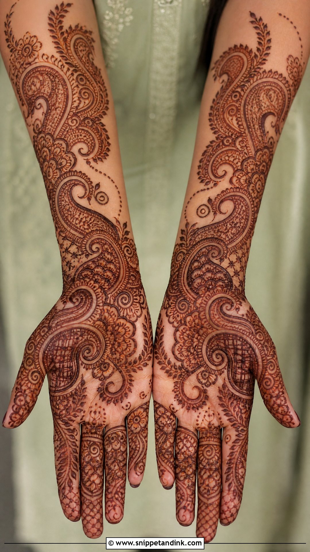 Paisley Engagement Mehndi Design - Snippet and Ink - 25 Mehndi Designs for Engagement