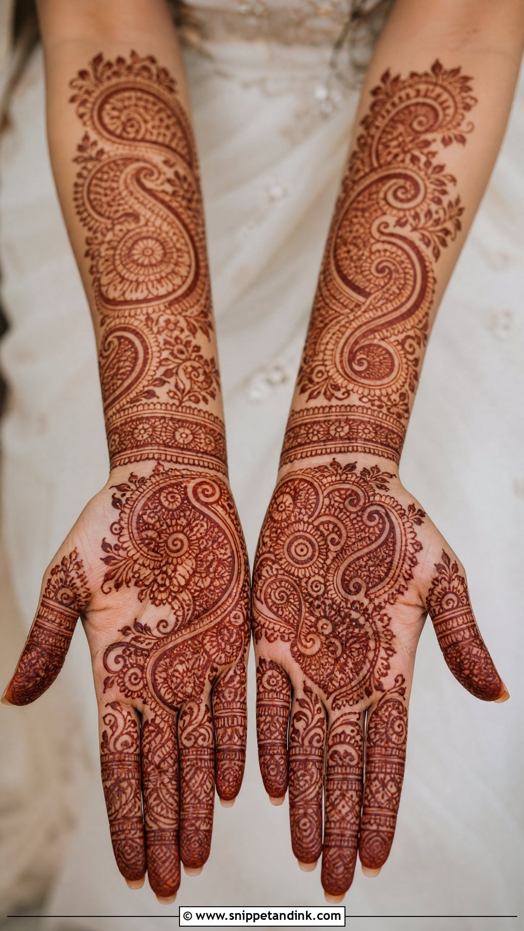Paisley Engagement Mehndi For Bride - Snippet and Ink - 20 Engagement Mehndi for Bride Ideas