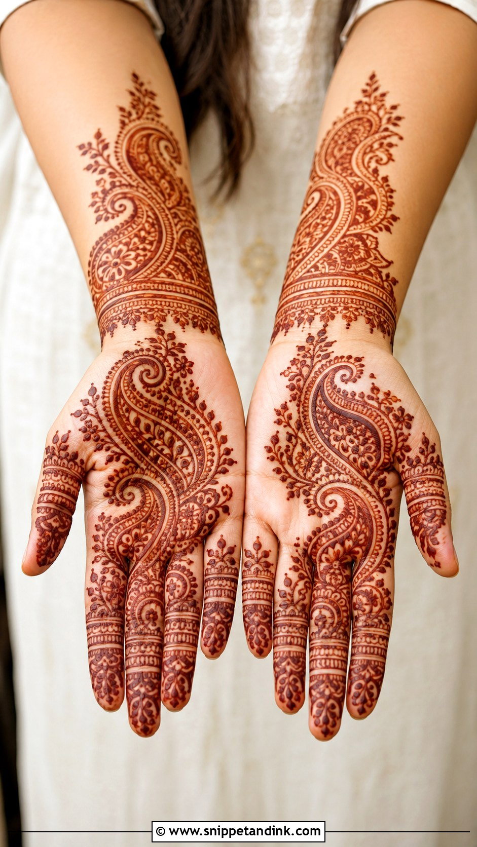 Paisley Front Hand Mehndi Design - Snippet and Ink - 35 Simple Unique Front Hand Mehndi Designs