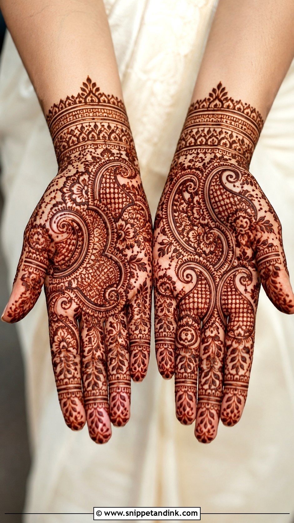 Paisley Front Hand Mehndi Design - Snippet and Ink - 35 Beautiful Front Hand Mehndi Design Ideas