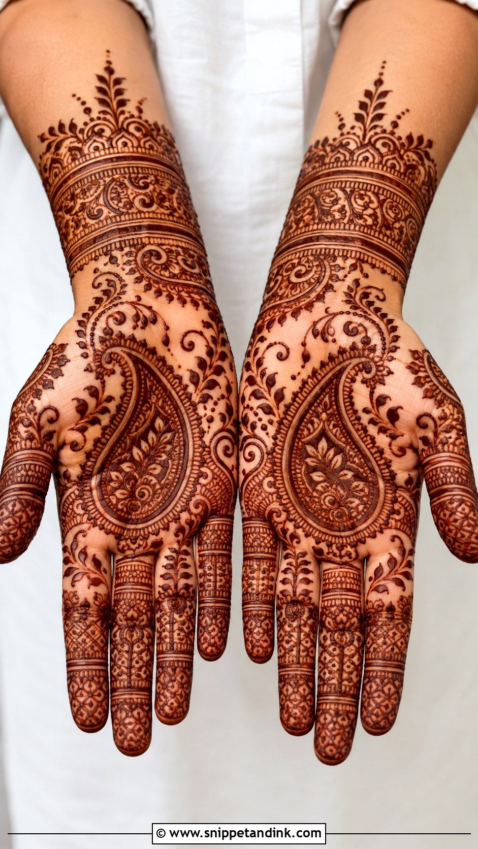 Paisley Groom Mehndi Design - Snippet and Ink - 30 Groom Mehndi Design Ideas