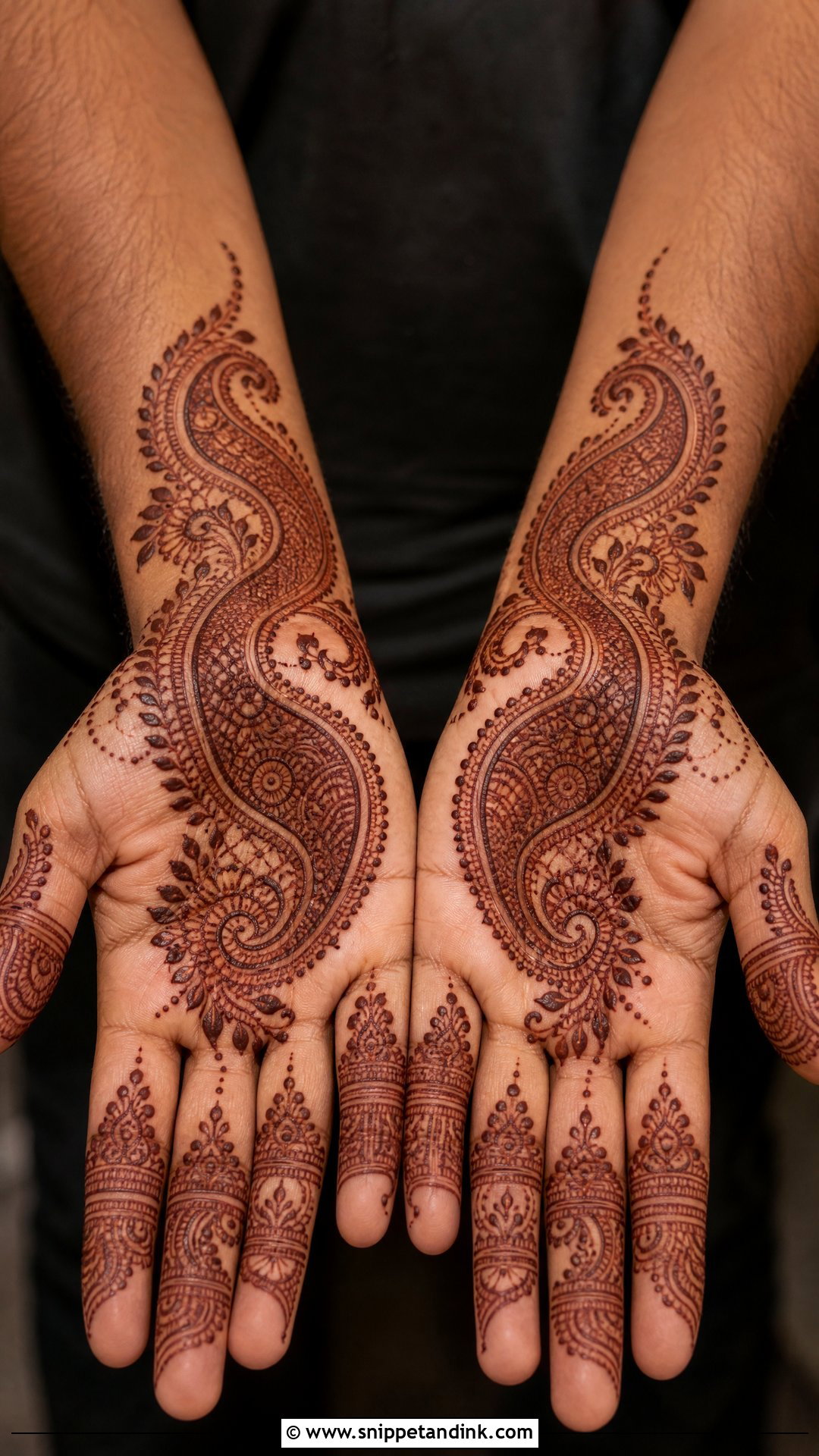 Paisley Groom Mehndi Design - Snippet and Ink - 30 Mehndi Designs for Groom for Men