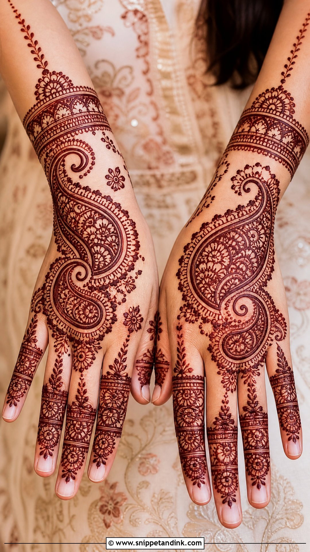 Paisley Mehndi Design - Snippet and Ink - 35 Mehndi Designs
