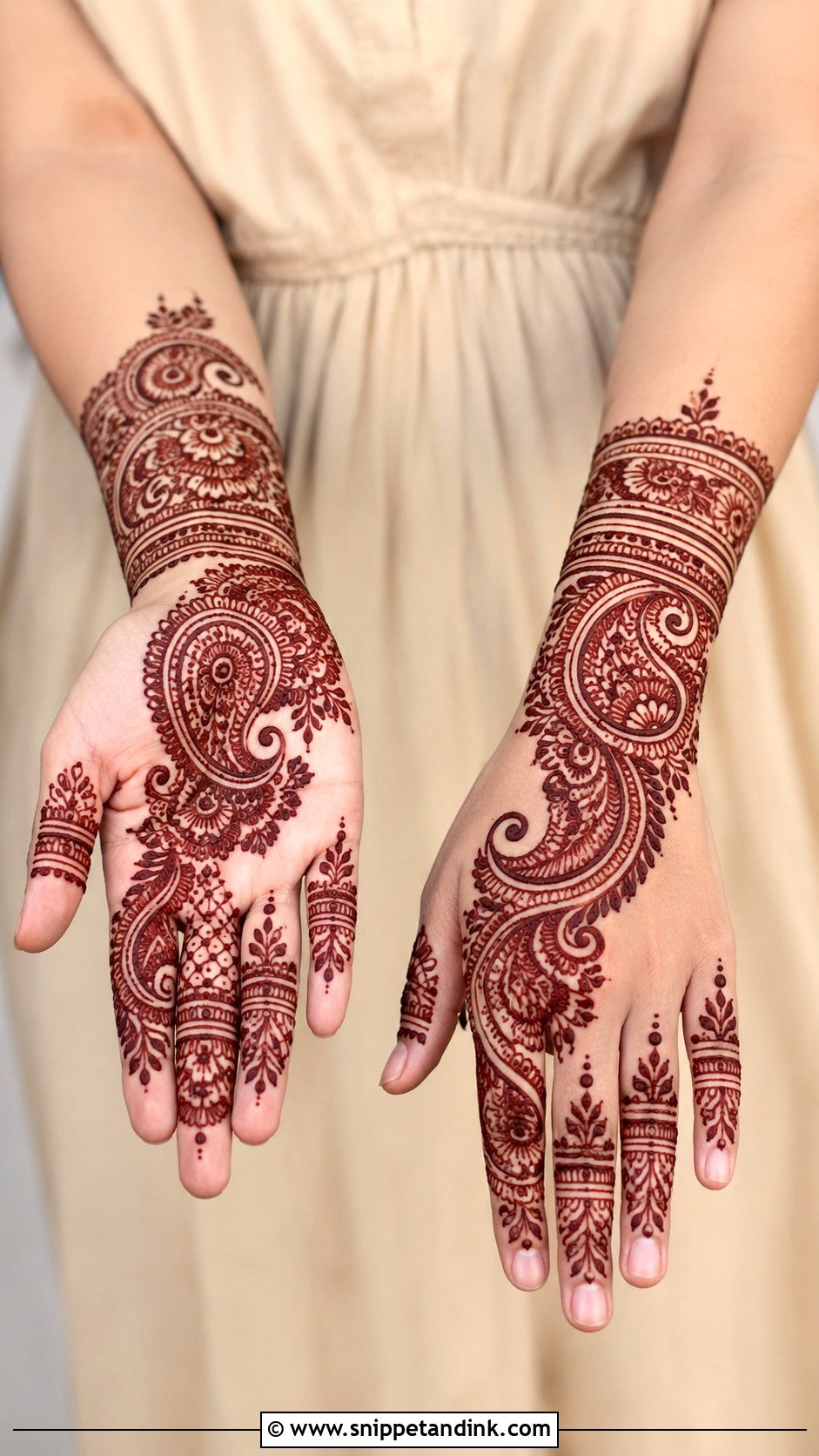 Paisley Mehndi Design For Hands - Snippet and Ink - 35 Mehndi Designs for Hands