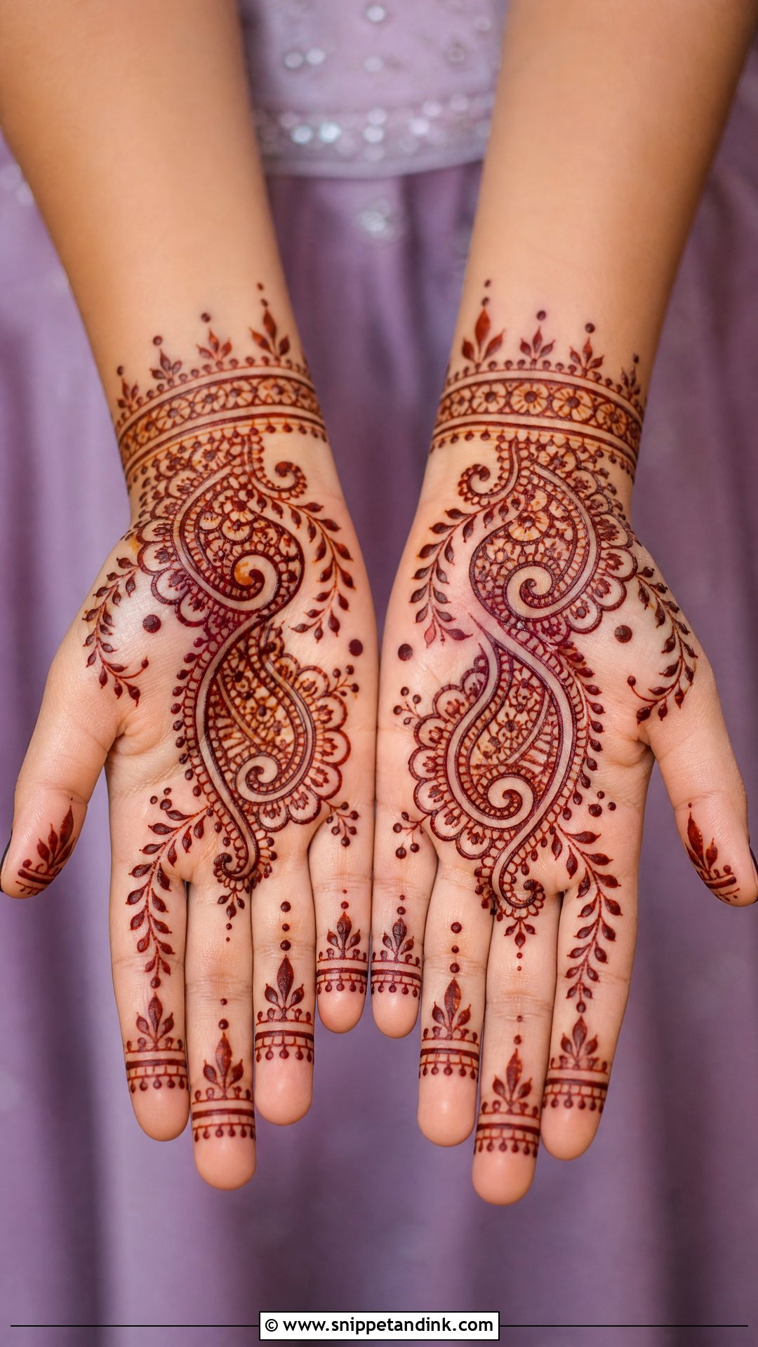 Paisley Mehndi Design for Children - Snippet and Ink - 30 Mehndi Designs for Children