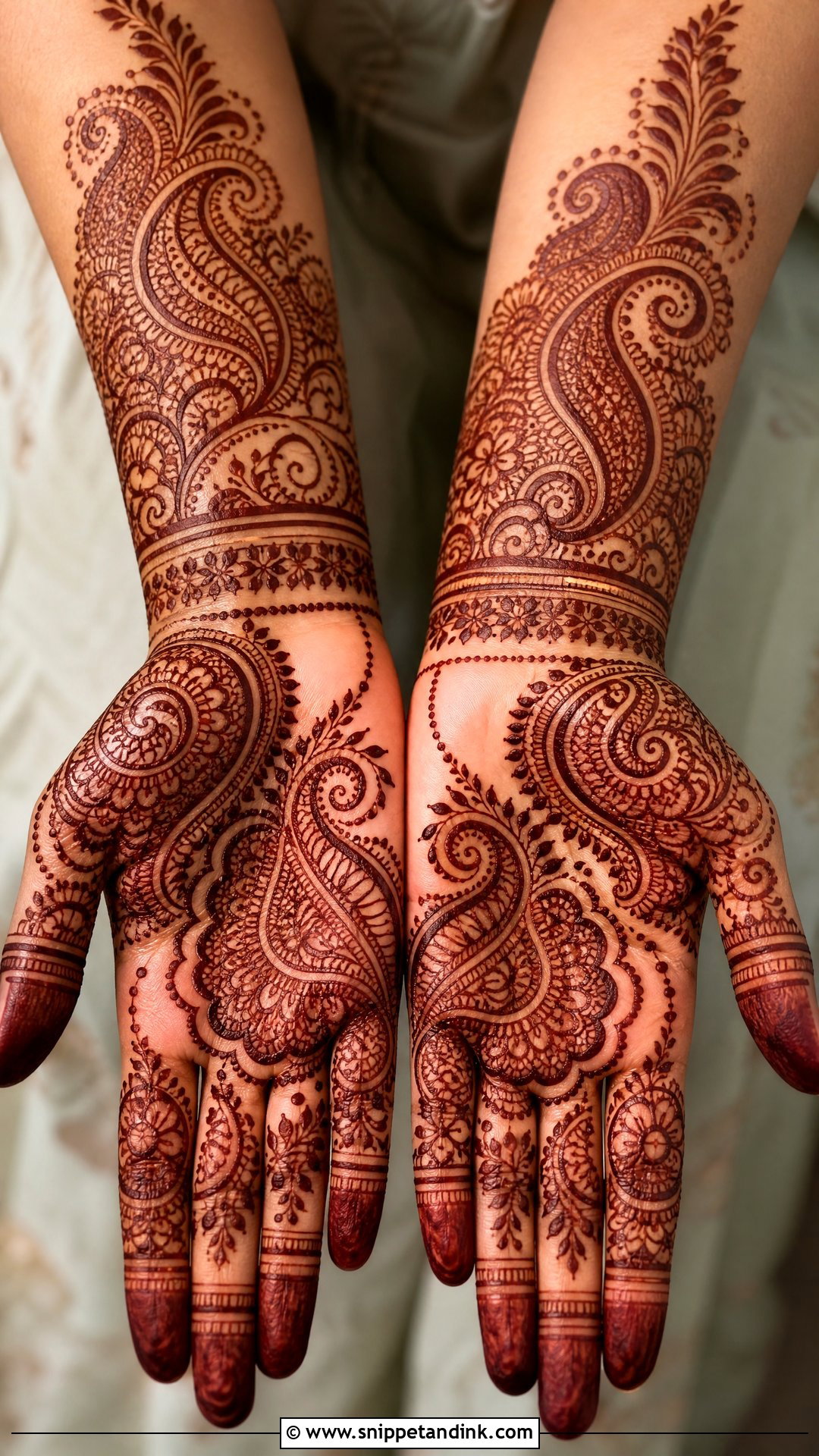 Paisley Muslim Bridal Mehndi Design - Snippet and Ink - 20 Bridal Mehndi Designs Muslim Bride