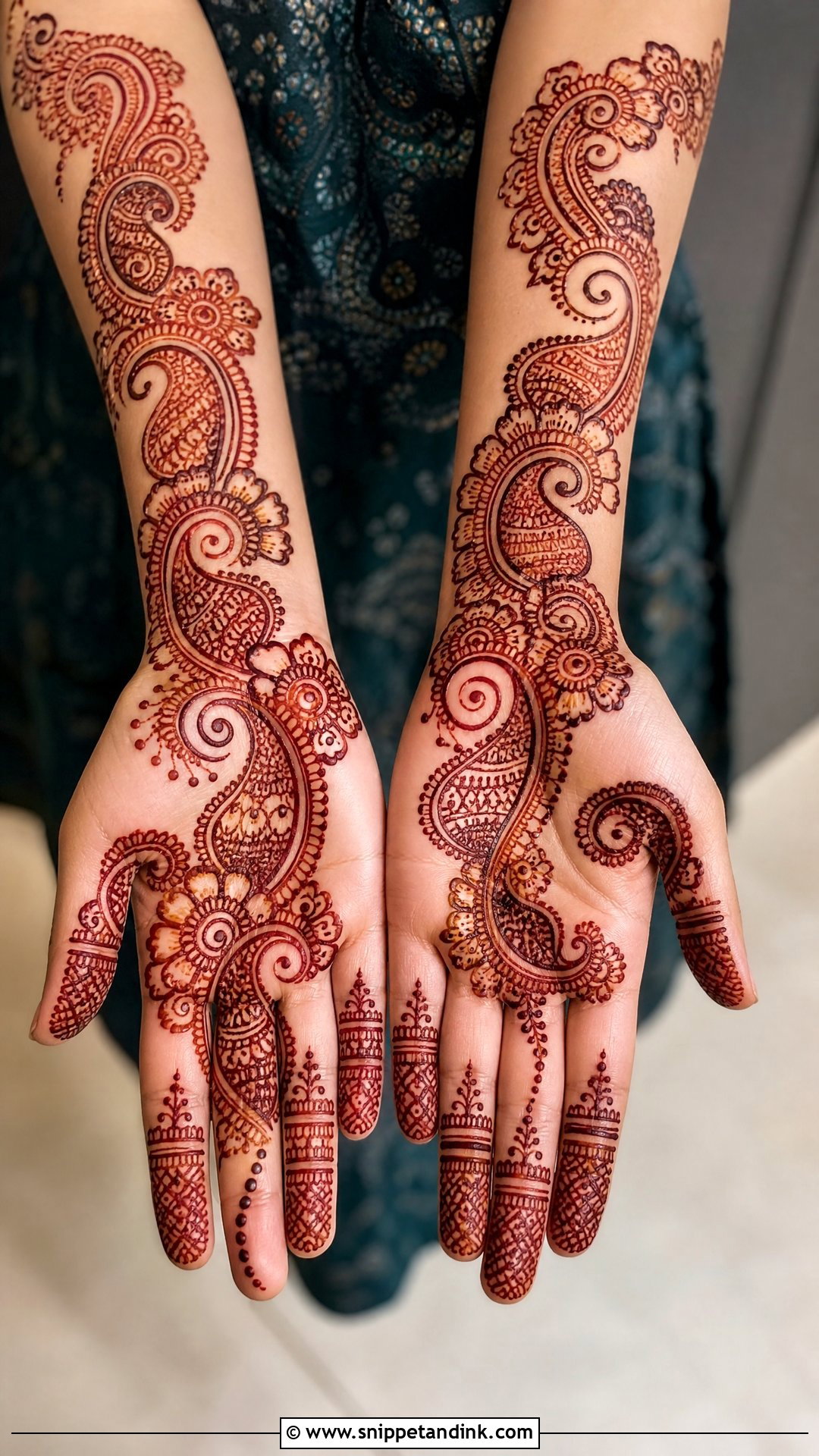 Paisley Normal Mehndi Design - Snippet and Ink - 30 Normal Mehndi Design Ideas