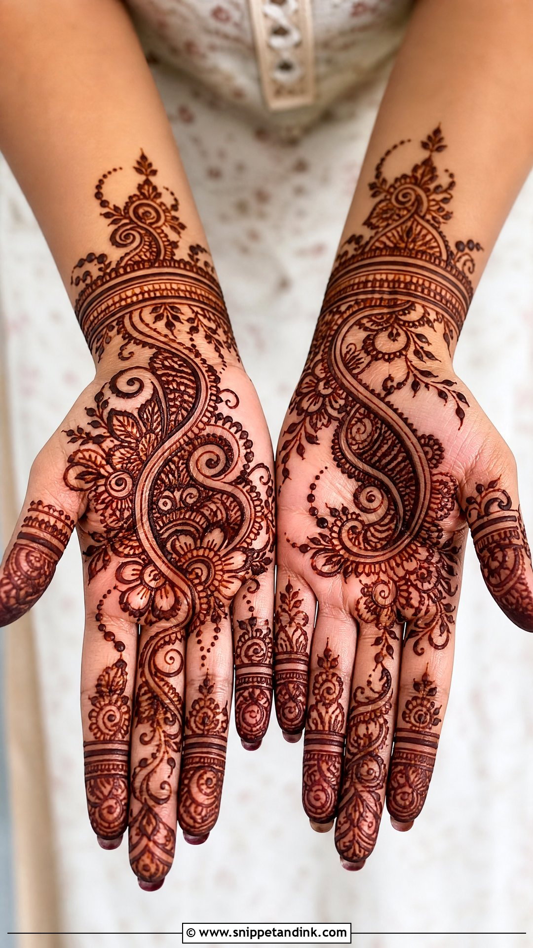 Paisley Palm Mehndi Design - Snippet and Ink - 35 Palm Mehndi Design Ideas