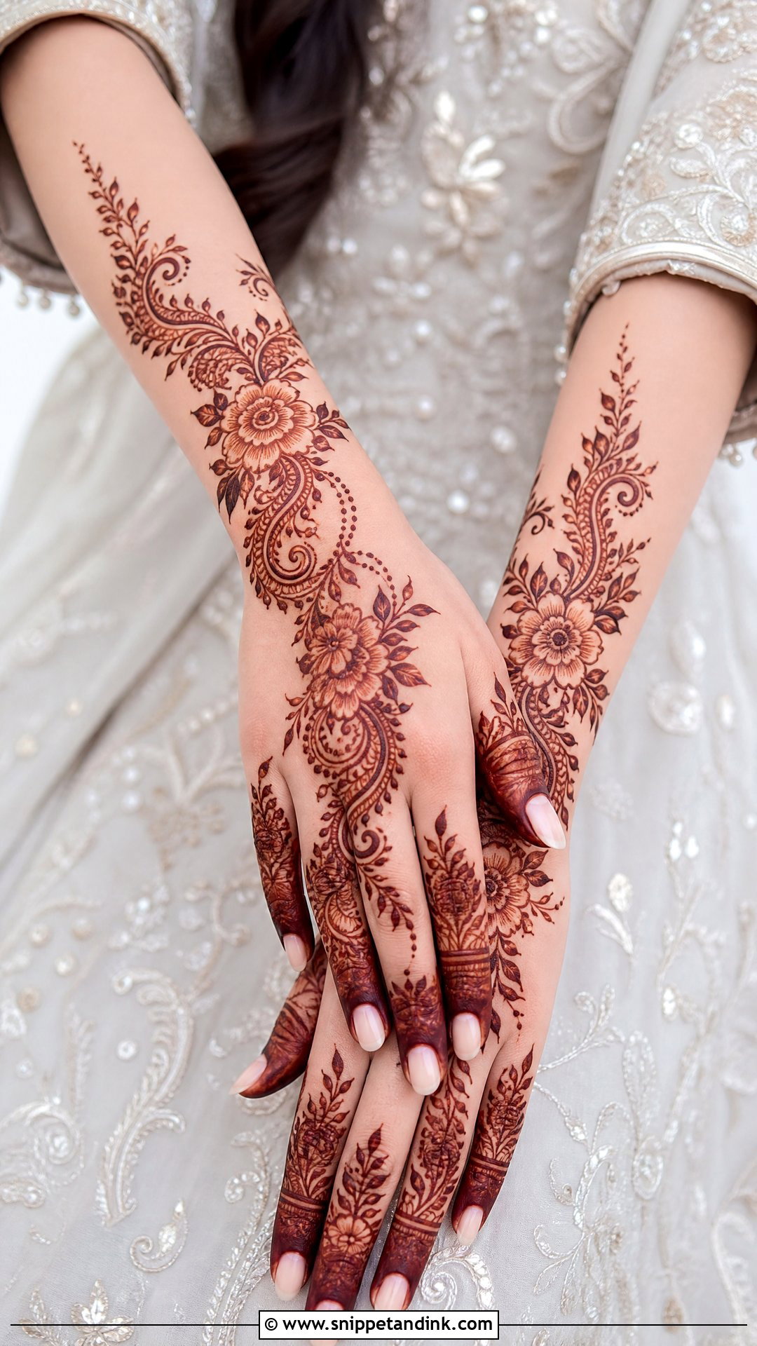 Pakistani Arabic Bridal Mehndi Design - Snippet and Ink - 25 Unique Pakistani Bridal Mehndi Designs