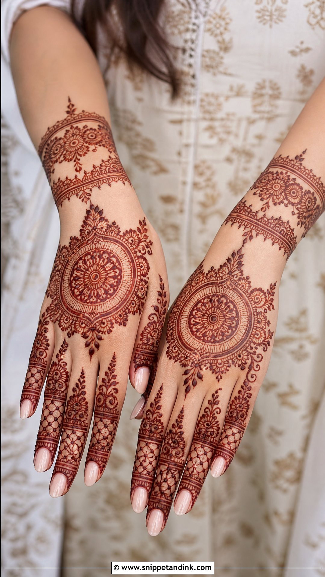 Pakistani Back Hand Mehndi Design - Snippet and Ink - 35 Pakistani Mehndi Designs