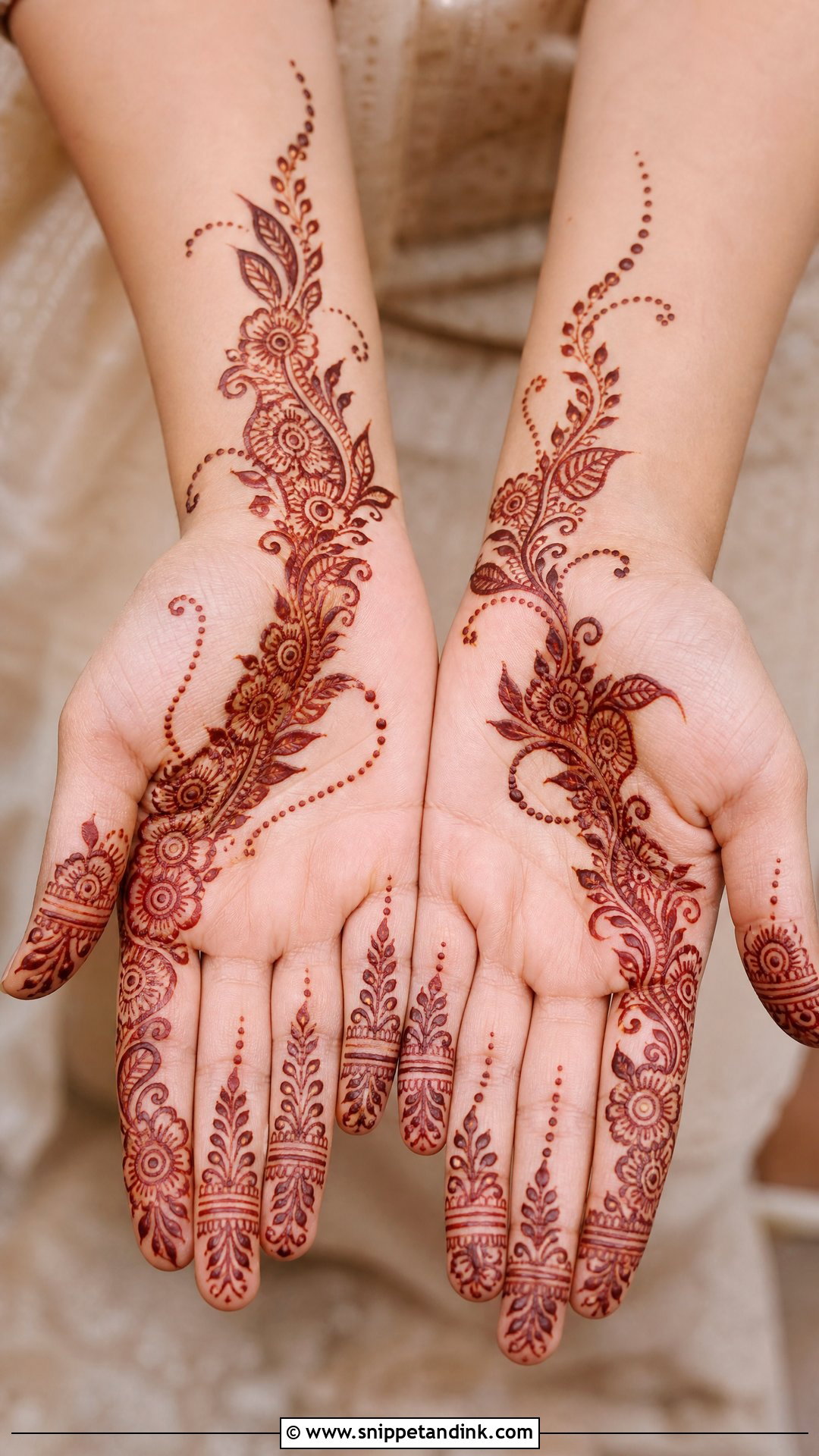 Pakistani Bail Mehndi Design - Snippet and Ink - 35 Pakistani Mehndi Designs