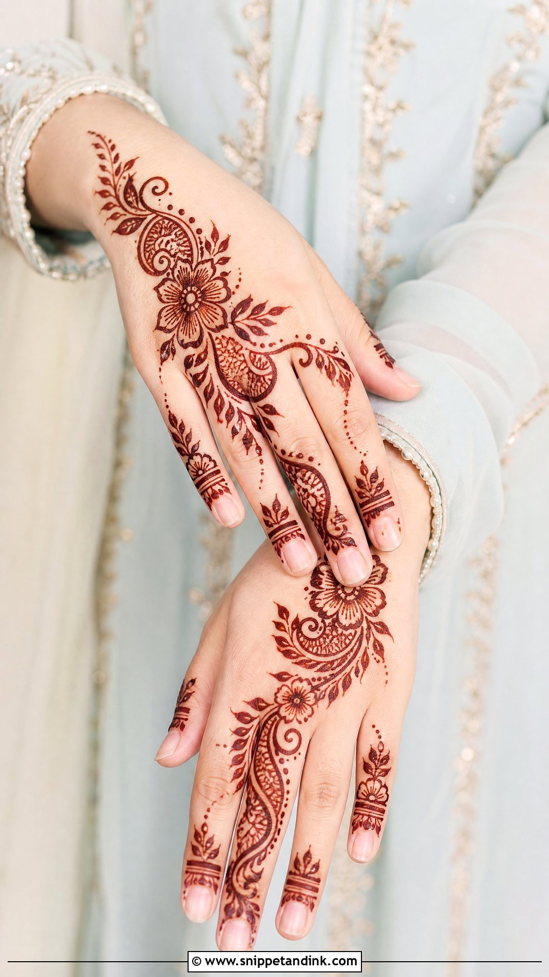 Pakistani Bail Mehndi Design - Snippet and Ink - 20 Pakistani Simple Mehndi Designs