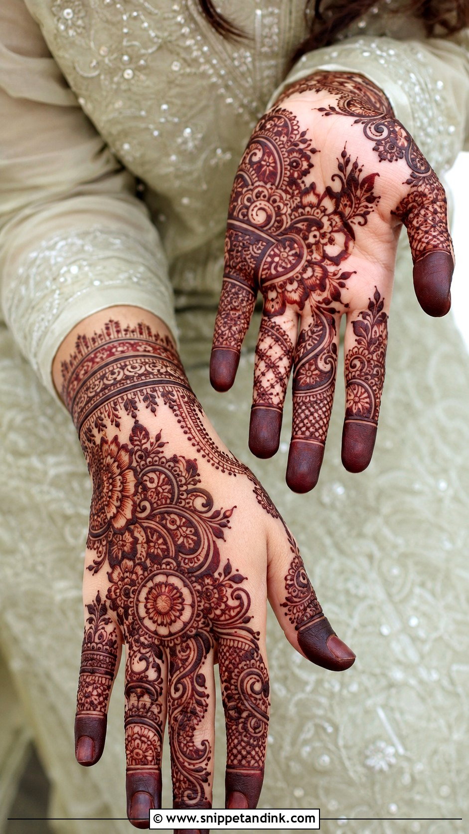 Pakistani Bharwa Mehndi Design - Snippet and Ink - 30 Bharwa Mehndi Designs