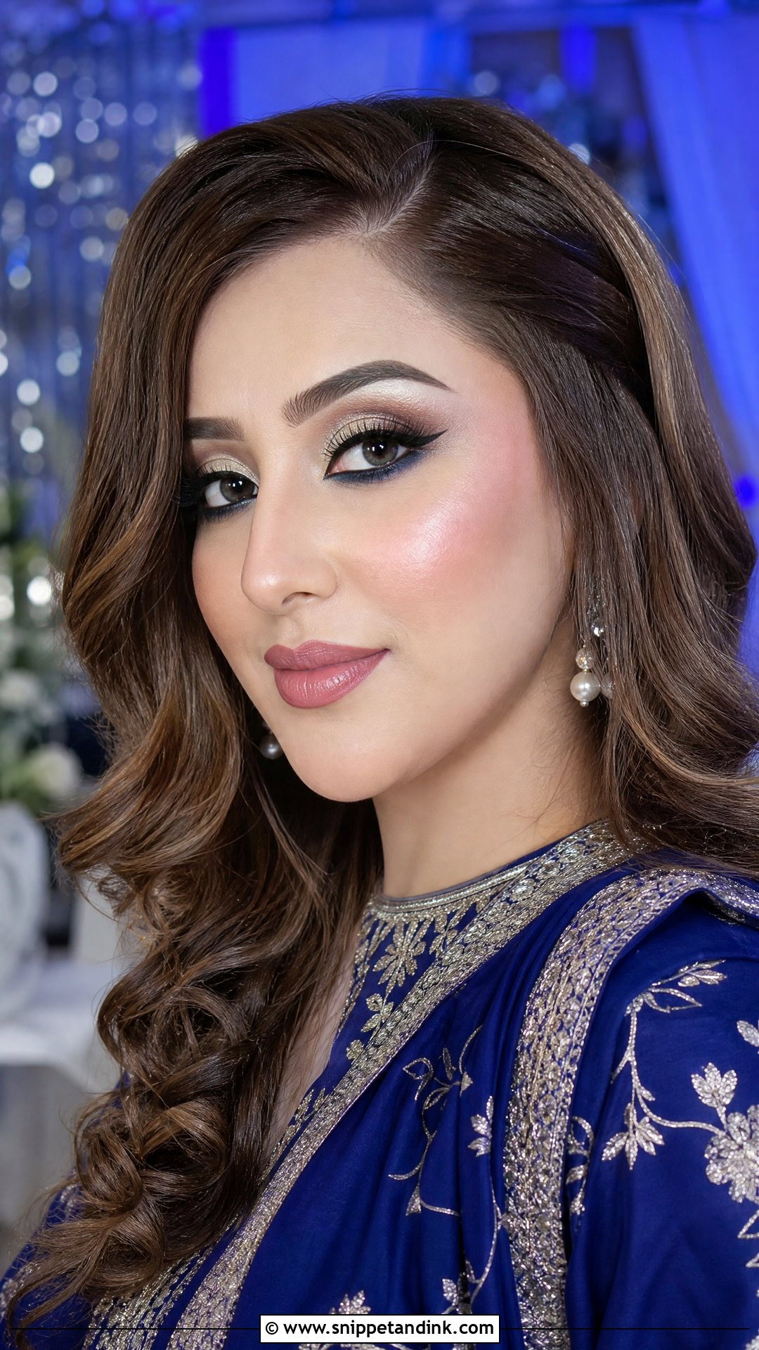 Pakistani Blue Outfit Makeup - Snippet and Ink - 25 Pakistani Wedding Makeup Ideas