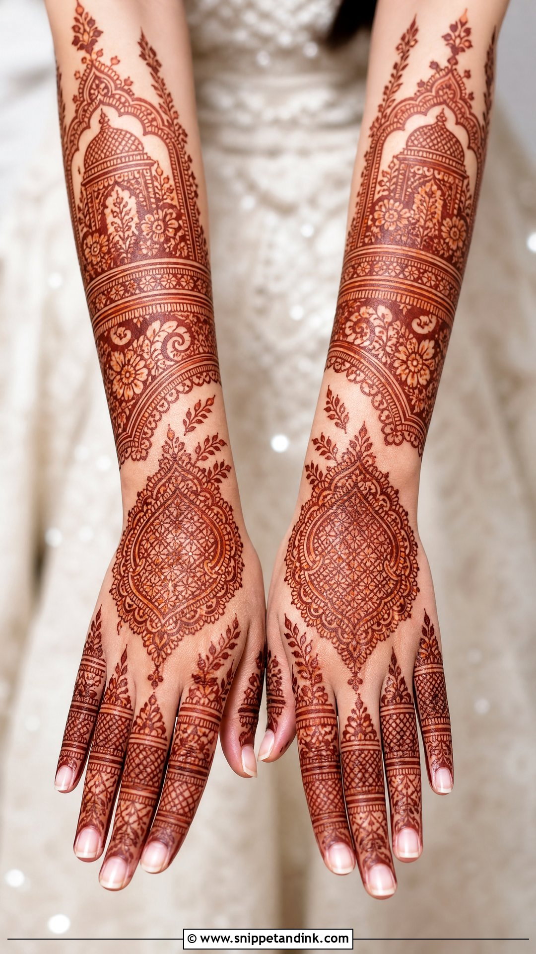 Pakistani Bridal Back Full Hand Mehndi Design - Snippet and Ink - 20 Bridal Back Full Hand Mehndi Designs