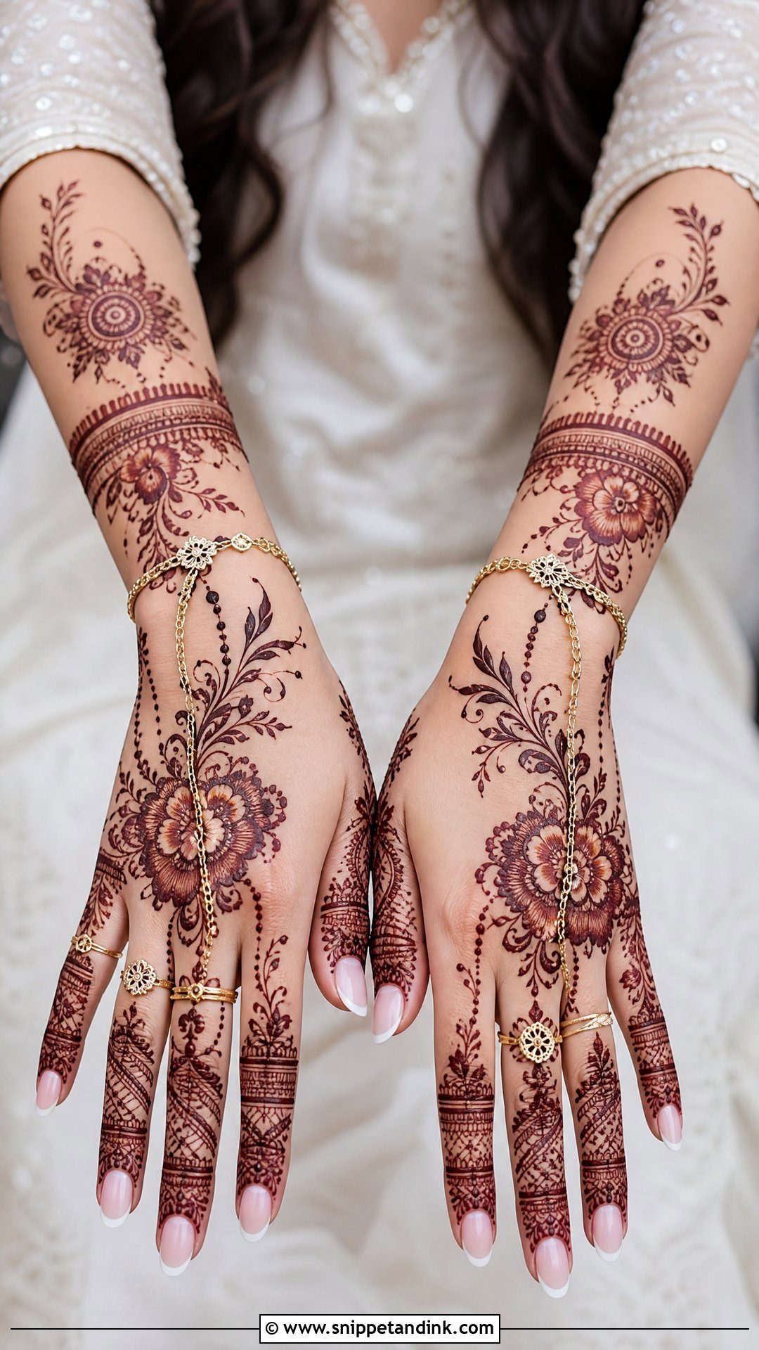 Pakistani Bridal Back Hand Mehndi - Snippet and Ink - 25 Pakistani Bridal Mehndi Designs