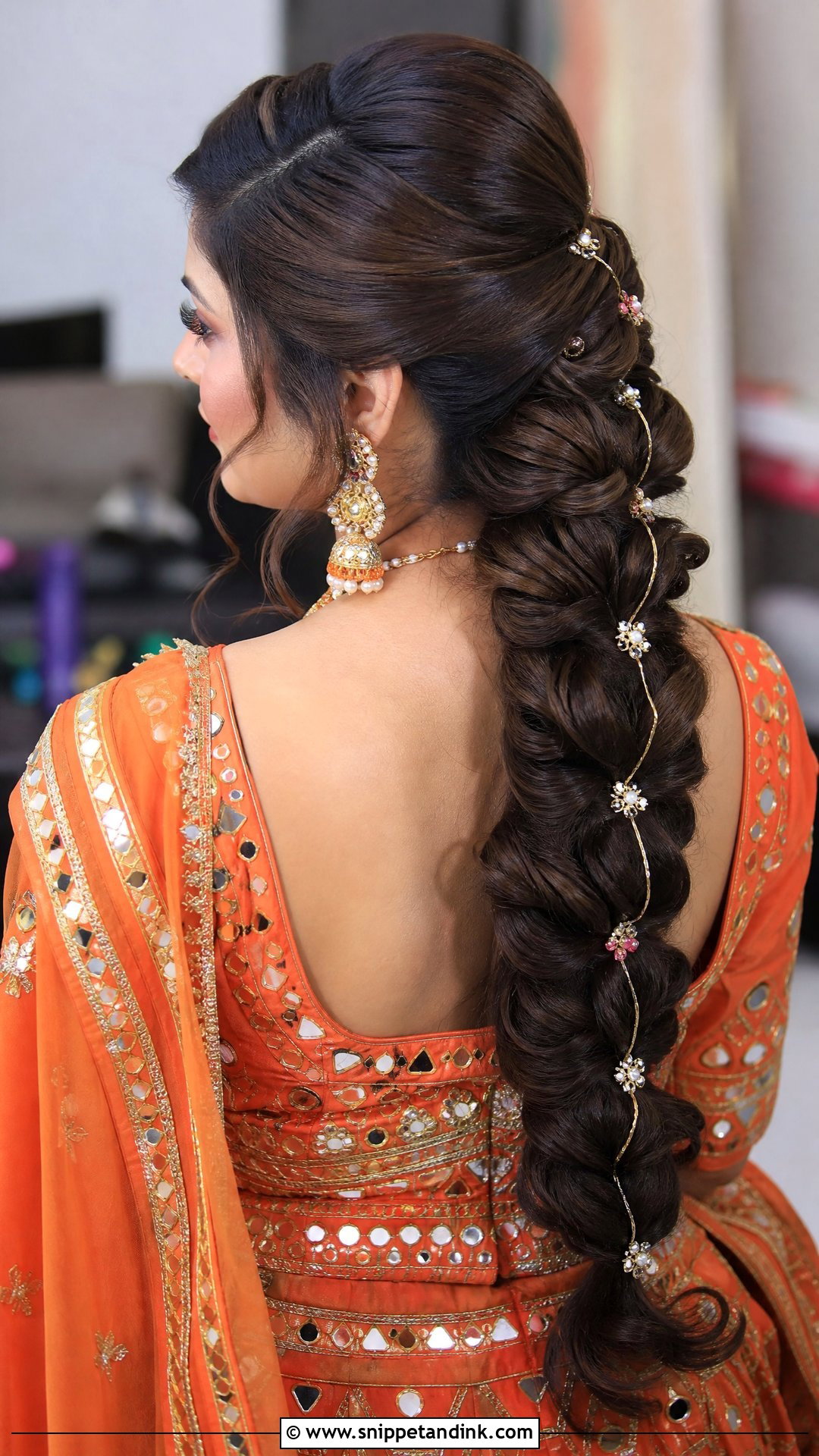 Pakistani Bridal Bubble Braid - Snippet and Ink - 20 Pakistani Bridal Hair Wedding Hairstyles