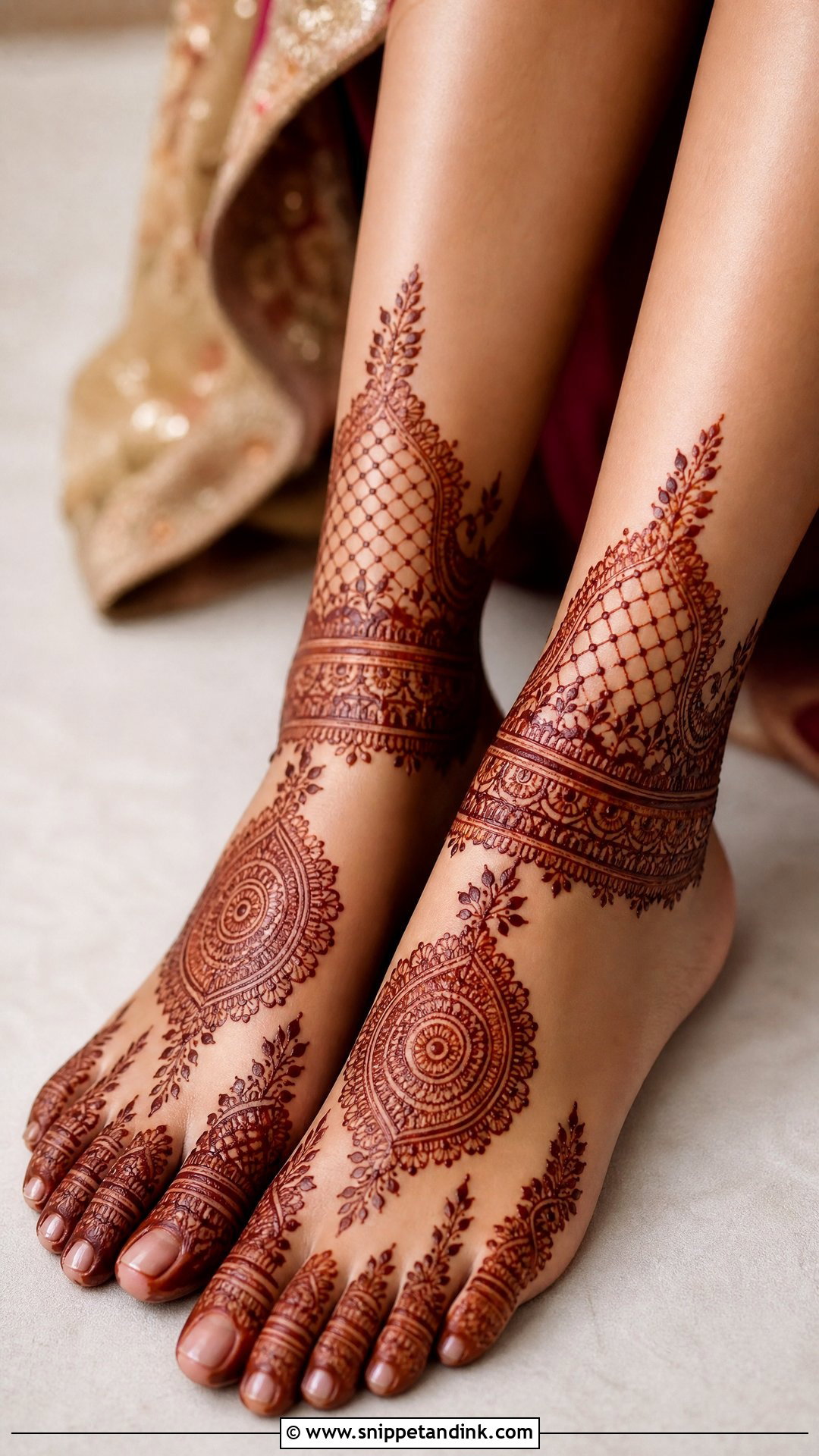 Pakistani Bridal Feet Mehndi Design - Snippet and Ink - 25 New Pakistani Bridal Mehndi Designs 2024