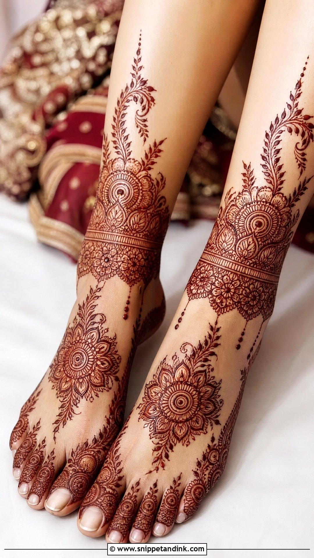 Pakistani Bridal Feet Mehndi - Snippet and Ink - 25 Pakistani Bridal Mehndi Designs
