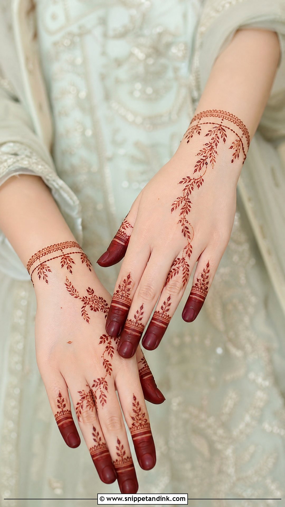 Pakistani Bridal Finger Mehndi Design - Snippet and Ink - 25 New Pakistani Bridal Mehndi Designs 2024