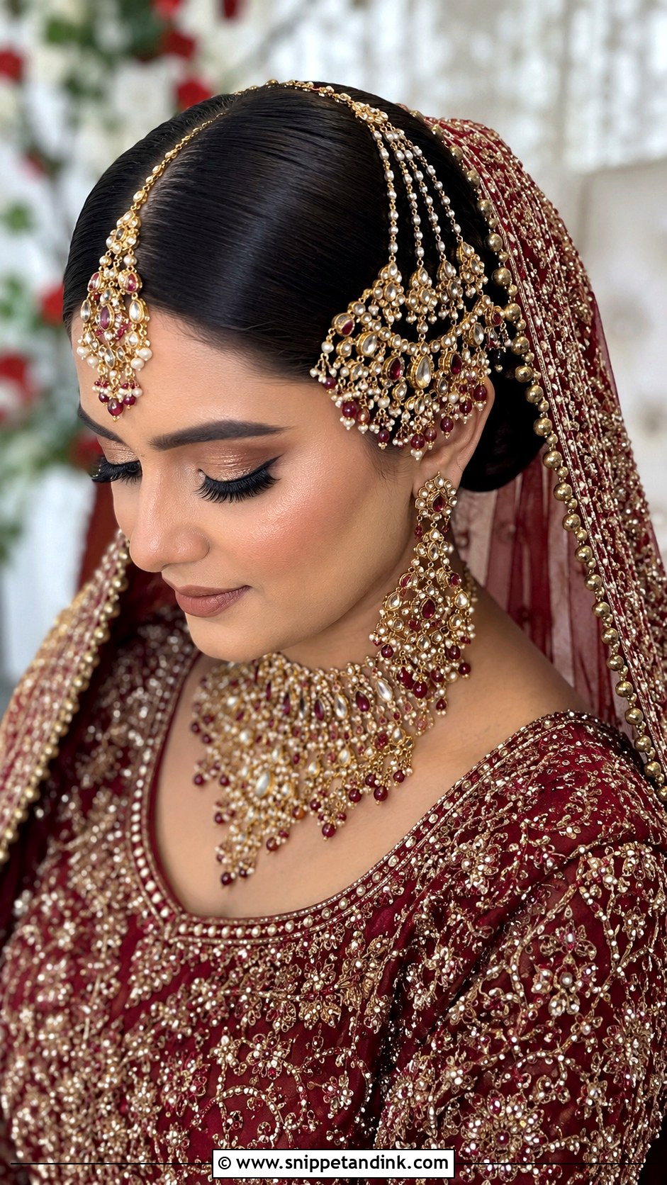 Pakistani Bridal Fishtail Braid - Snippet and Ink - 15 Pakistani Wedding Hair Ideas