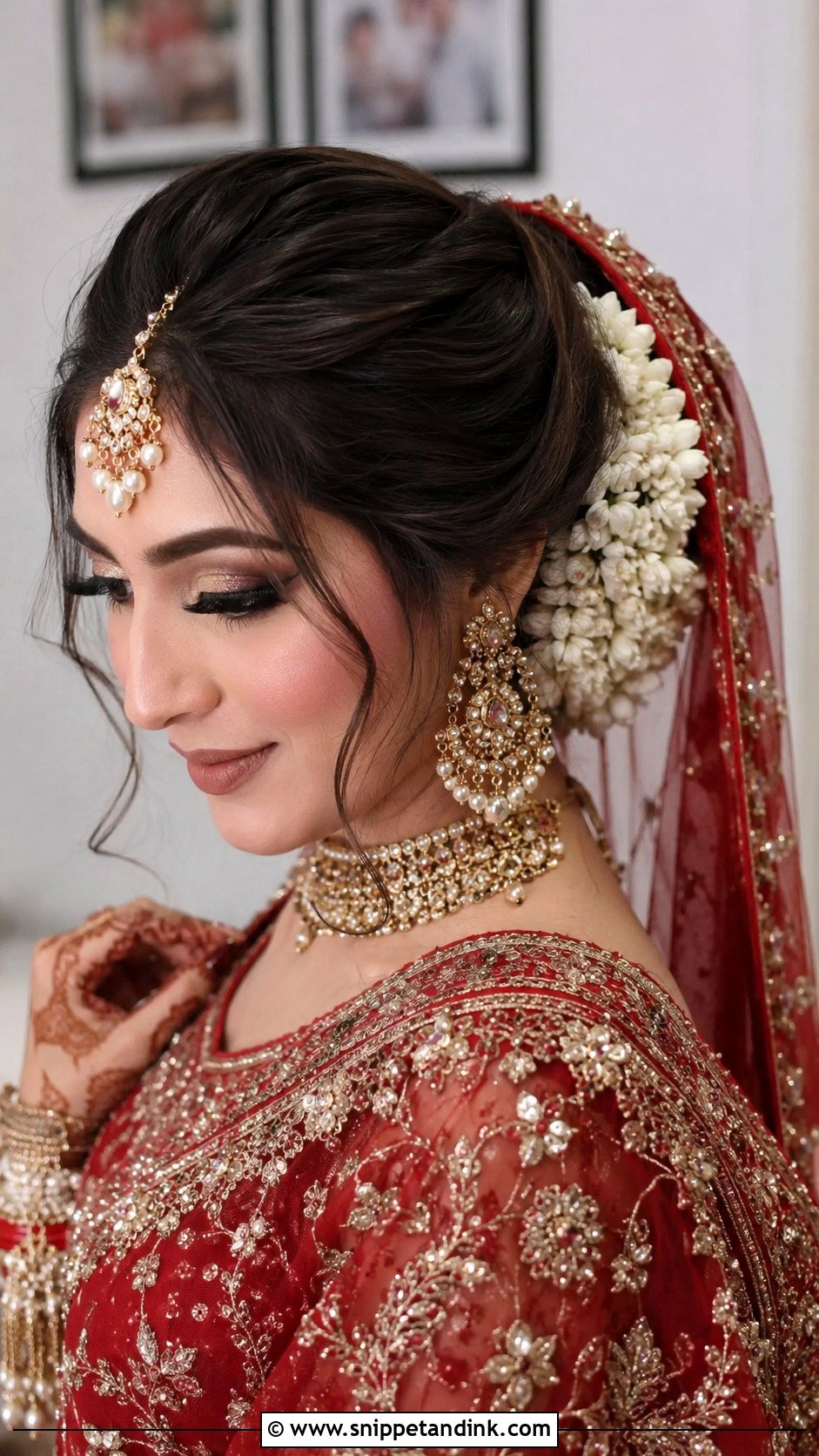 Pakistani Bridal Fishtail Braid - Snippet and Ink - 15 Pakistani Bridal Barat Hairstyle Ideas