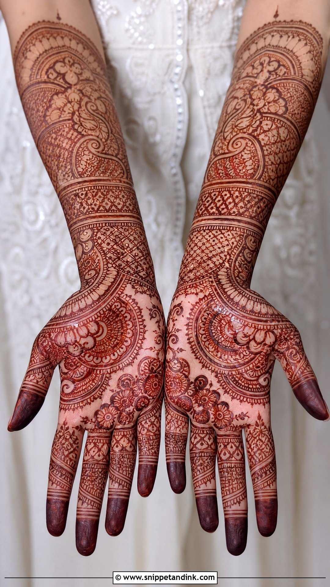 Pakistani Bridal Full Hand Mehndi Design - Snippet and Ink - 20 Pakistani Bride Mehndi Design Ideas