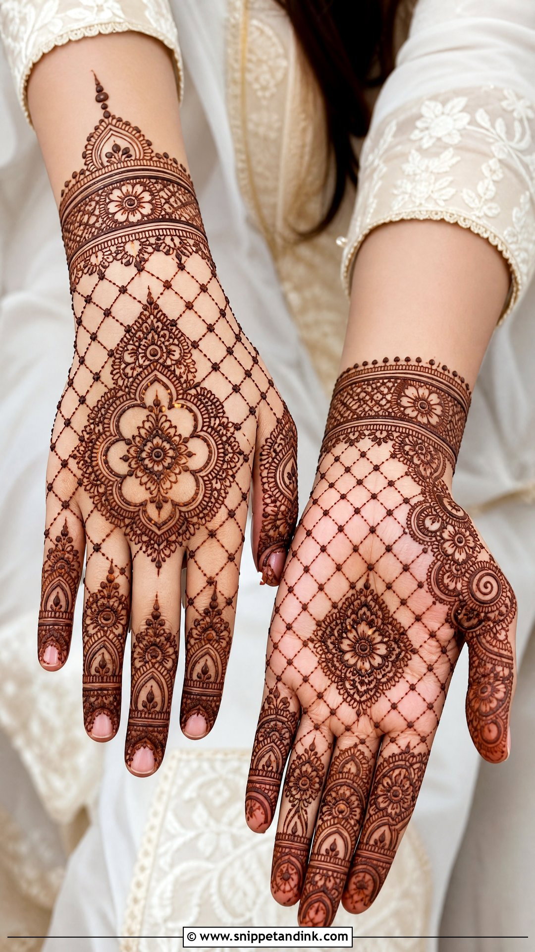 Pakistani Bridal Jaal Mehndi Design - Snippet and Ink - 20 Pakistani Bride Mehndi Design Ideas