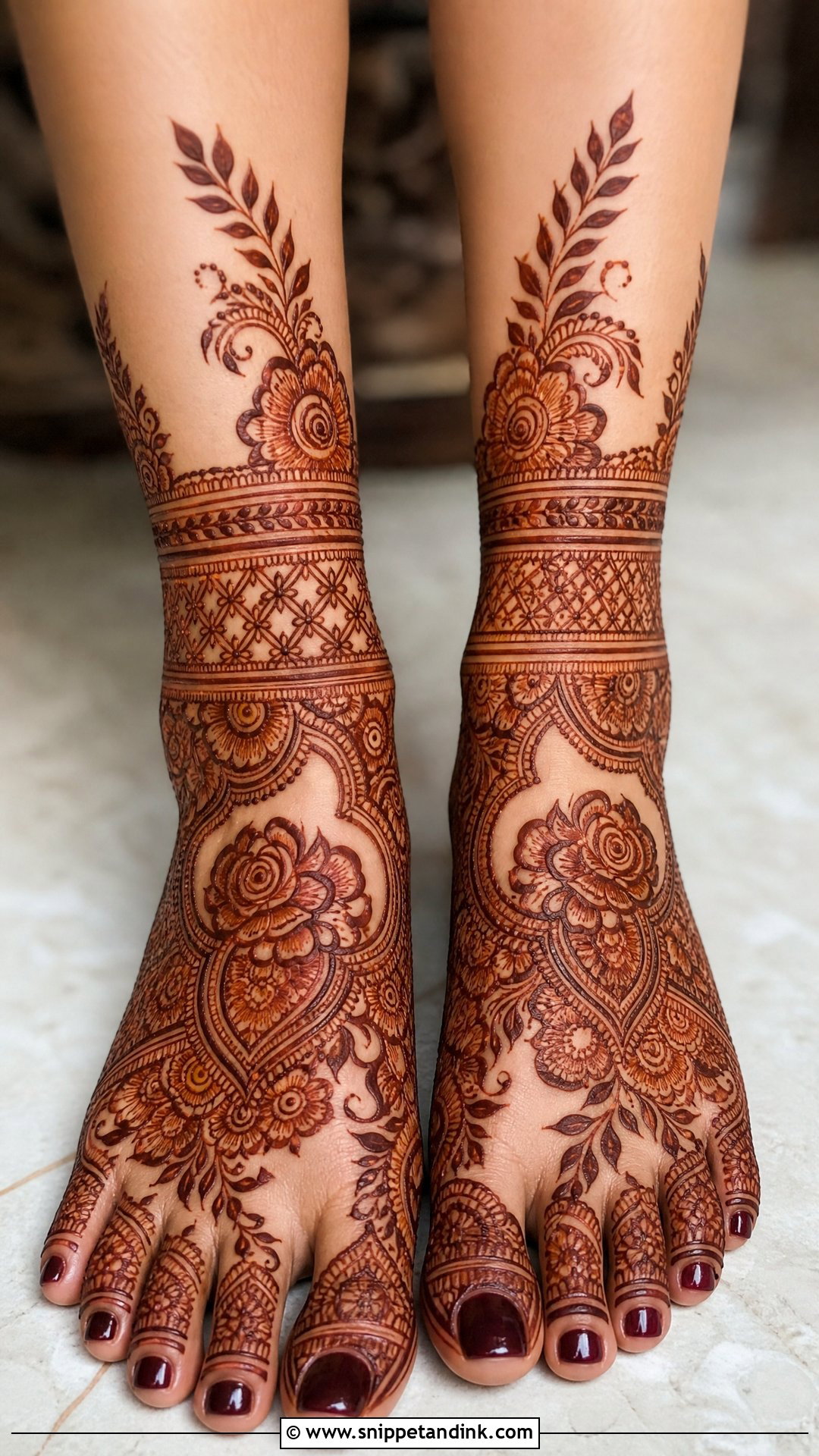 Pakistani Bridal Leg Mehndi Design - Snippet and Ink - 20 Bridal Mehndi Designs Legs Brides