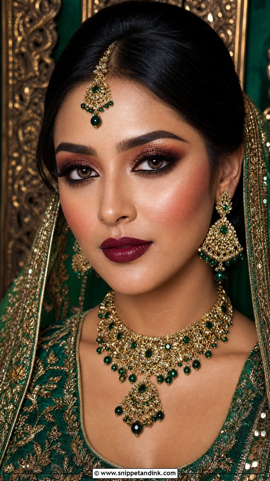 Pakistani Bridal Makeup For Deep Skin - Snippet and Ink - 35 Pakistani Bridal Makeup Ideas