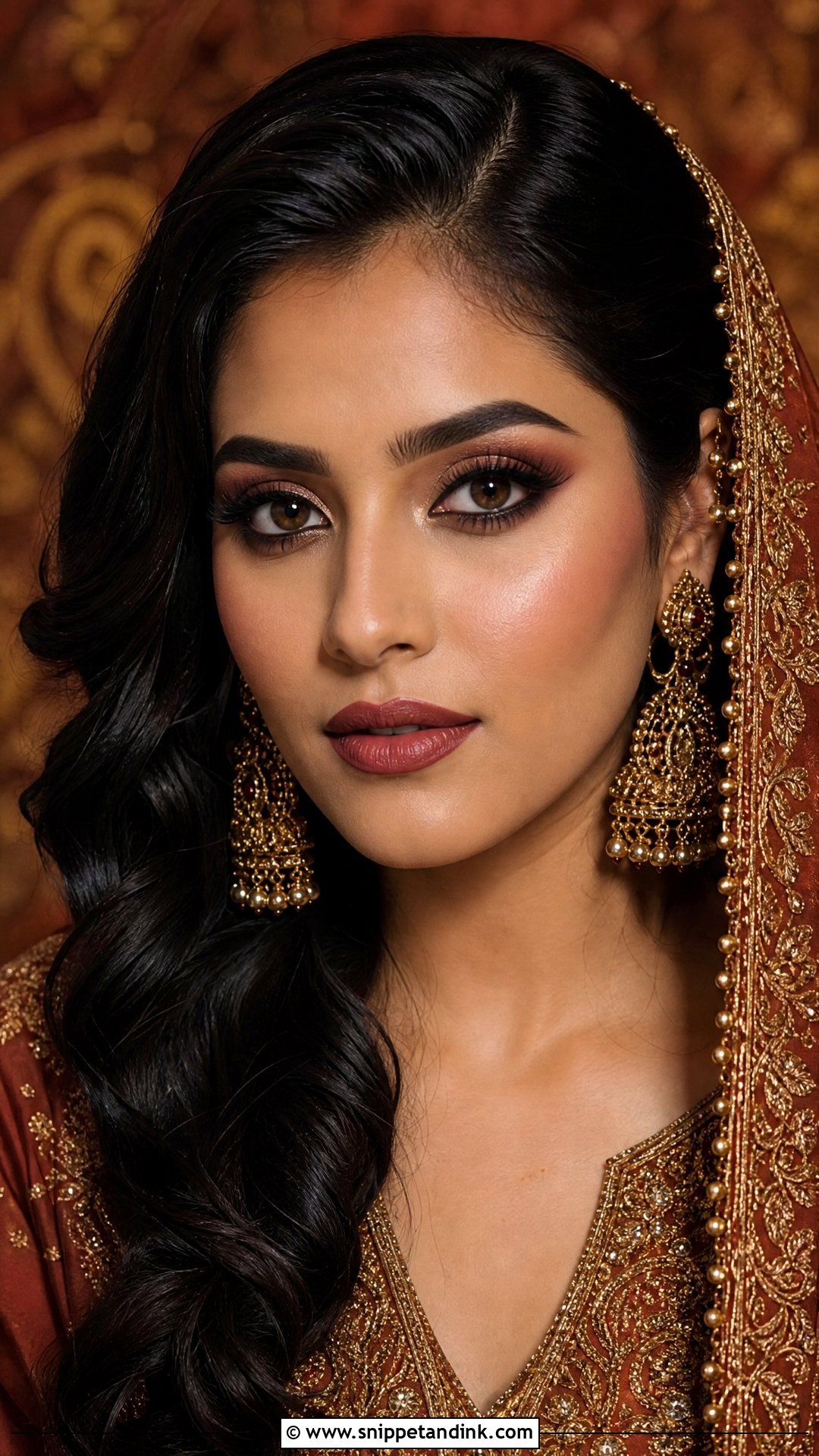 Pakistani Bridal Makeup With Kajal Eyes - Snippet and Ink - 35 Pakistani Bridal Makeup Ideas
